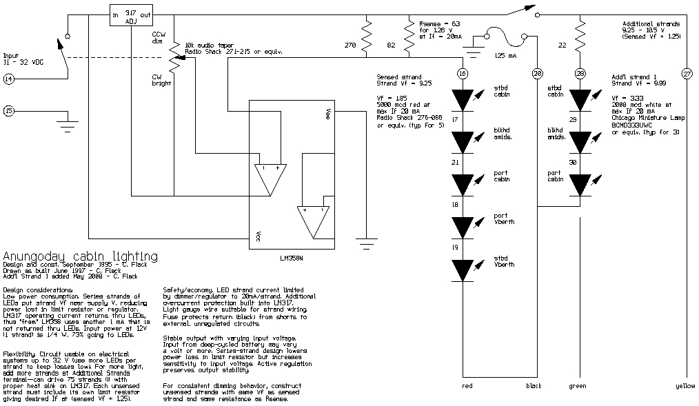 Dimmer/regulator schematic