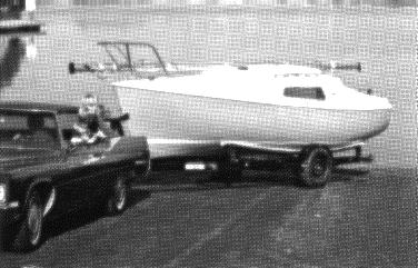 Ensenada on trailer, from 1974 brochure